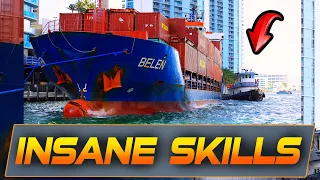 INSANE TUGBOAT ACTION IN NARROW MIAMI RIVER | BOAT ZONE