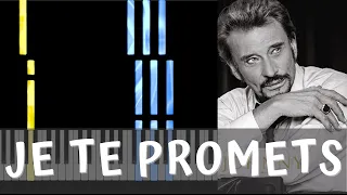PIANO FACILE - JE TE PROMETS - JOHNNY HALLYDAY (Accompagnement vocal)