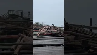 Vancouver Jericho pier destroyed, Jan 18, 2022