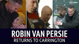 Robin van Persie returns to Man Utd 🔴 | Dutch star chats to Erik ten Hag and tours Carrington base!