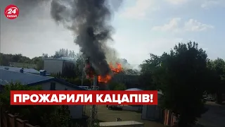 🔥Горить-палає! На Донеччині влучили у казарми окупантів