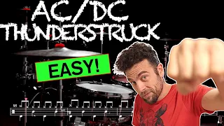 ACDC - Thunderstruck - Drum cover (with scrolling drum sheet)