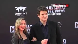 Nathan Fillion and Girlfriend arrive at Marvel's 'Captain America: Civil War' LA premiere