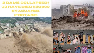China floods( July 2021). Deadly floods compilation footage.Half a million people evacuated!