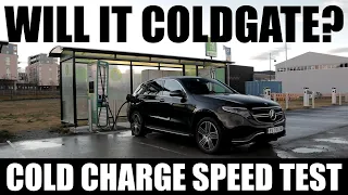 Mercedes-Benz EQC - Cold Charge Speed Test!