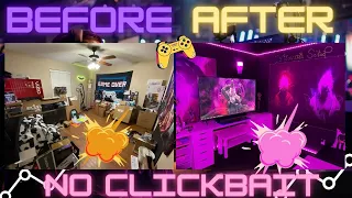 2021 Gaming Room Setup Makeover Timelapse Alexa Smart Gaming Room Setup 🔥 & DIY LED RGB NanoLeaf ⭕