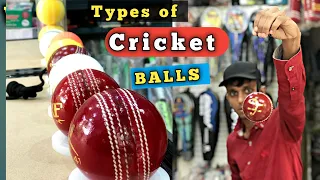 ALL TYPES OF CRICKET BALLS | TENNIS BAL | HARDBALL | PRACTICE CRICKET BALLS