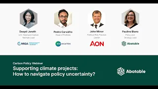 Webinar: How to navigate carbon policy uncertainty?