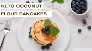 Keto Coconut Flour Pancakes  #keto #ketorecipes