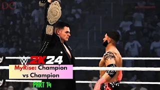 WWE 2K24 MyRISE: DOUBLE CHAMPION? (Champion vs Champion) Part 14