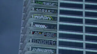 Owner ordered to clean up, secure downtown graffiti tower