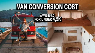 VAN CONVERSION COST - DIY | A Van Build For Under 4,5K | Cost Breakdown Mercedes 508 Campervan