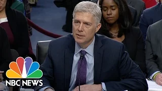 SCOTUS Nominee Neil Gorsuch Pressed About Legality Of President Trump’s Travel Ban | NBC News