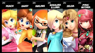 Peach VS Daisy VS Inkling VS Rosalina & Luma VS Zelda VS Pyra / Mythra Super Smash Bros Ultimate