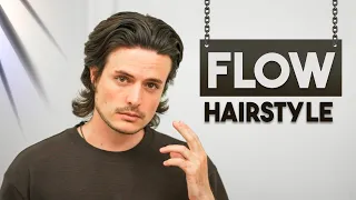 My LONGEST Hair YET | Mens Brushback Flow Hairstyle 2023