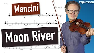 Moon River Henry Mancini | Violin Sheet Music | Piano Accompaniment