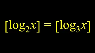 An equation that involves the greatest integer function (i.e. the floor function)