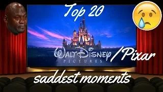 Top 20 saddest Disney and Pixar movie moments!!