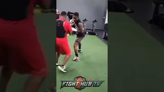 Jermell Charlo 1st look preparing for Canelo! Displays POWER & slick footwork!