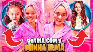 ROTINA DA BELINHA COM A SUA IRMÃ ADOTIVA