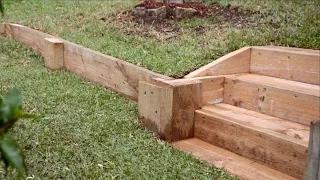 Easy DIY Retaining Wall