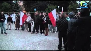 Członkowie Narodowego Odrodzenia Polski przeszli ulicami Szczecina.