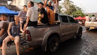 Laos new year 2022 | Party |  luangprabang Pi Mai celebration | Happiest place on earth ??