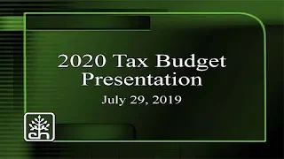 Cleveland Heights 2020 Tax Budget Public Hearing July 29, 2019