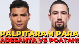 BORRACHINHA E ROBERT WHITTAKER DÃO PALPITE PARA LUTA ISRAEL ADESANYA E ALEX POATAN NO UFC