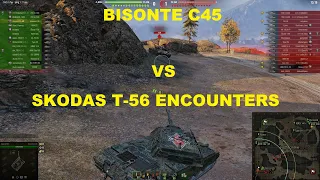BISONTE C45 VS SKODA T-56