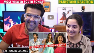 Pakistani Couple Reacts To Top 25 Most Viewed South Indian Songs | Telugu,Tamil,Kannada,Malayalam