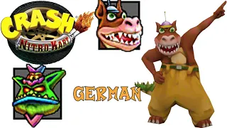 Crash Nitro Kart Dingodile Voice Clips (German)