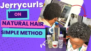STEP/ BY/ STEP JERRY CURL  using serie hair dynamic relaxer on Naturalhair 🔥🔥🔥