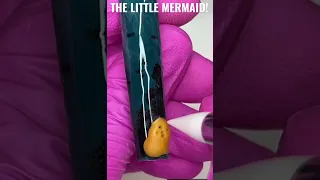 OMG! Amazing! The Little Mermaid Inspired Nails🤩 #nails  #shorts