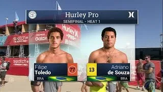 Filipe Toledo vs. Adrinao de Souza- Semifinals - 2015 Hurley Pro at Trestles