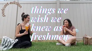 things we wish we knew as UofT freshmen | podcast edition ft. jess