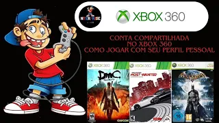 Como jogar no seu perfil mídia digital compartilhada xbox 360 #xbox360 #xboxone #midiadigital