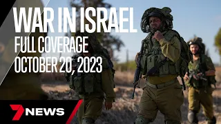 Israel Hamas Latest News | October 20, 2023 | 7 News Australia
