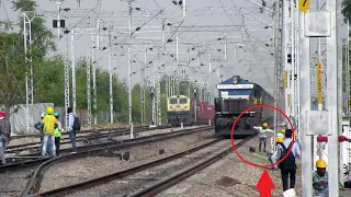 Crazy Man vs Madly Honking Speedy Train | Indian Railways