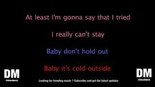 Idina Menzel & Michael Buble   Baby It's Cold Outside Karaoke Version