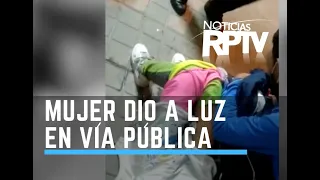Patrulleros atendieron parto de mujer que dio a luz en plena vía pública en Bogotá | Noticias RPTV