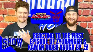 REACTING TO THE FIRST EPISODE OF ZYURANGER & KAMEN RIDER KUUGA EP. 5! | The WNHON Show Ep. 54