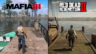 Mafia 3 vs Red Dead Redemption 2 - Physics and Details Comparison