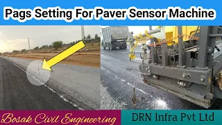 Pags Setting For  Multi Sensor Paver Machine/Level/DRN Infra/Highway/Bosak Civil Engineering