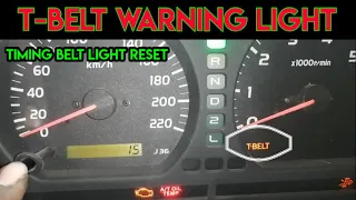 How to reset t-belt light on toyota land cruiser (100_2012)