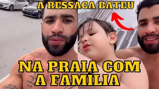 Gusttavo Lima na PRAIA em Miami com os FILHOS curtindo a tarde de RESS4CA kkk