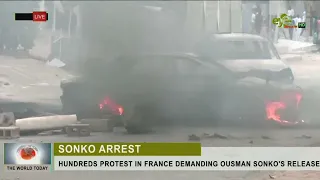 HUNDREDS PROTEST IN FRANCE DEMANDING OUSMAN SONKO'S RELEASE