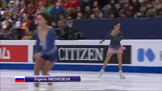 Evgenia Medvedeva - LP warm-up, Worlds 2017 (CBC)