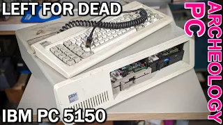 PC Archeology: A left for Dead IBM PC 5150 with a treasure hiding inside 🕷