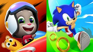 FUN! FUN! FUN! Talking Tom Sky Run VS Sonic Dash